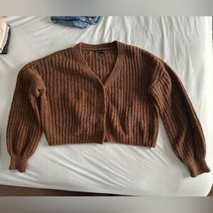 Cozy Brown Knit Sweater